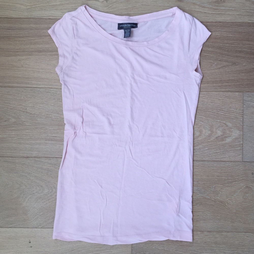 A Pea in the pod maternity top blush pink small